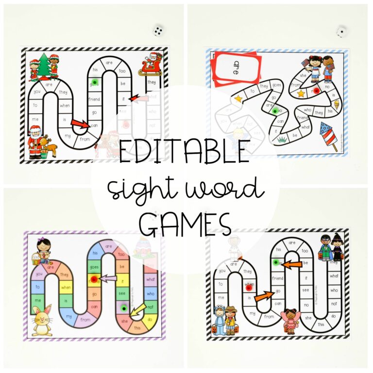 Holiday Sight Word Games
