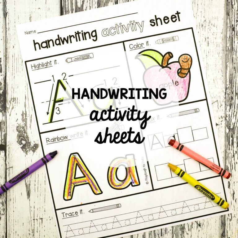 Handwriting Activity Sheets