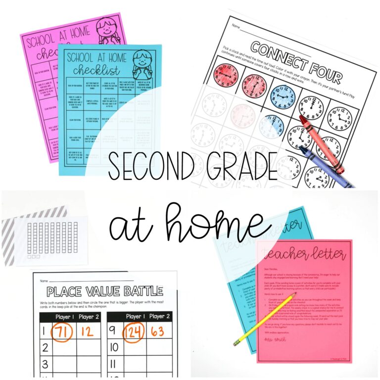 Second Grade at Home – Distance Learning #1