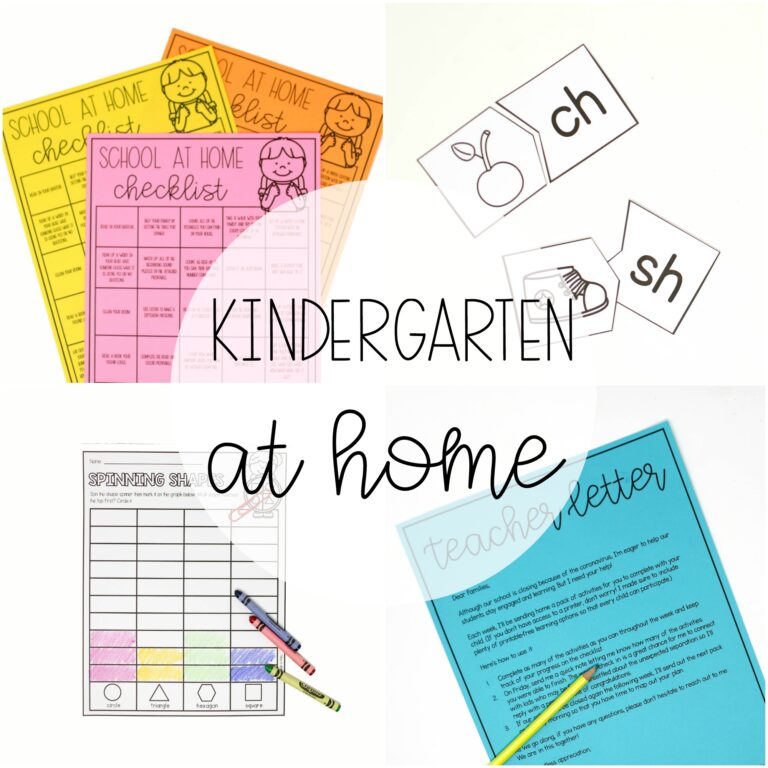 Kindergarten at Home – Distance Learning #1