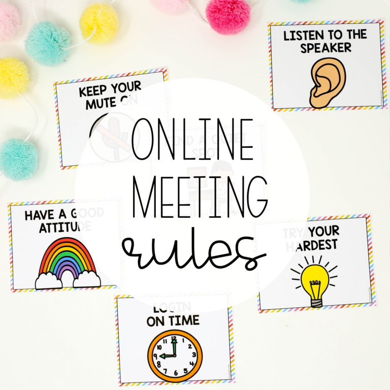 Online Meeting Rules