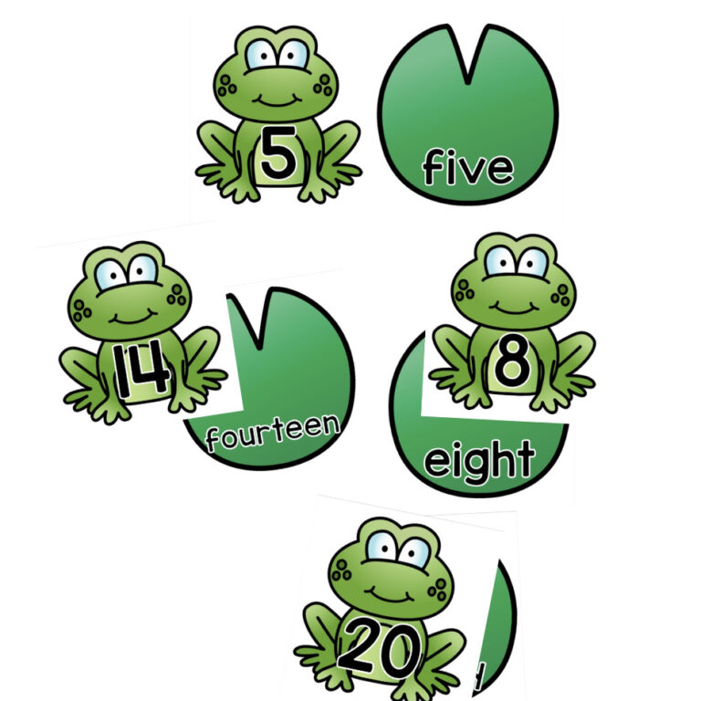 Frog Number Words 0-20