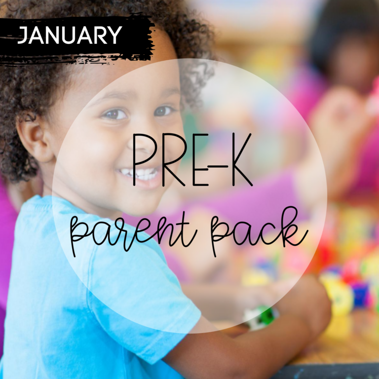 January Pre-K Parent Pack