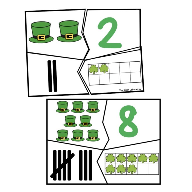 St Patrick’s Day Number Puzzles