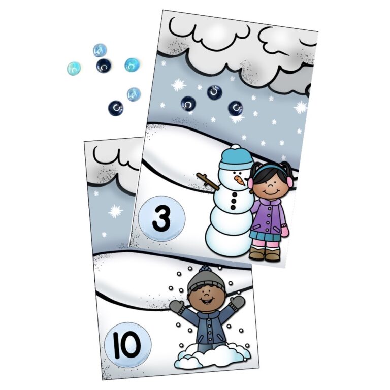 Snow Counting Cards