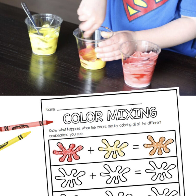 Learn Colors with Cool Whip – Color Mixing
