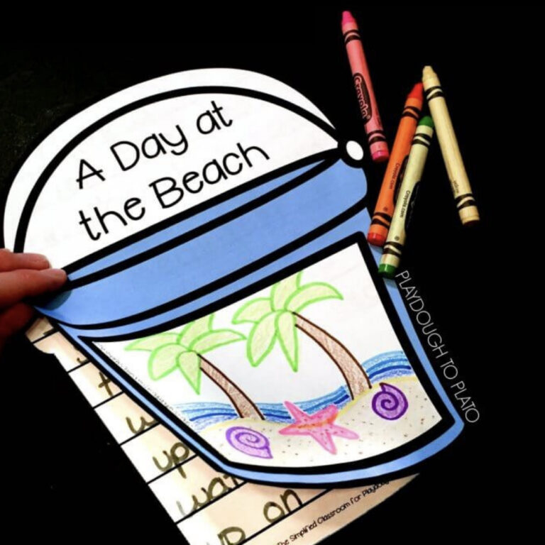 Beach Bucket Writing