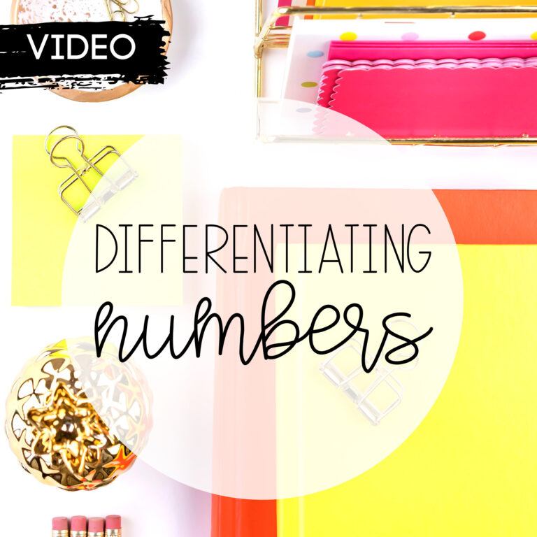 Differentiating Numbers