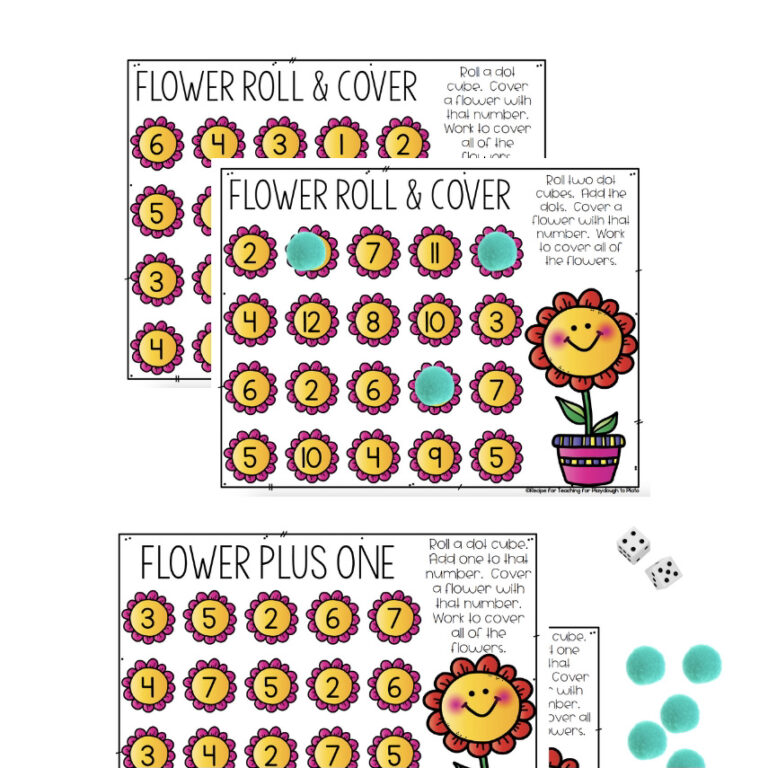 Flower Roll and Cover Game