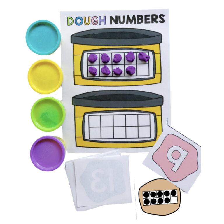 Playdough Number Games