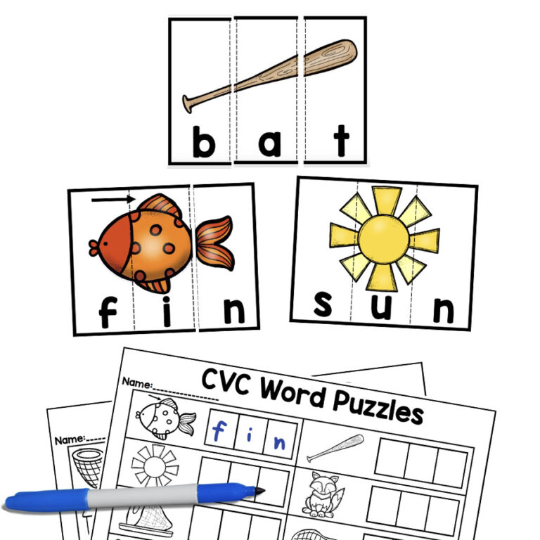CVC Word Puzzles