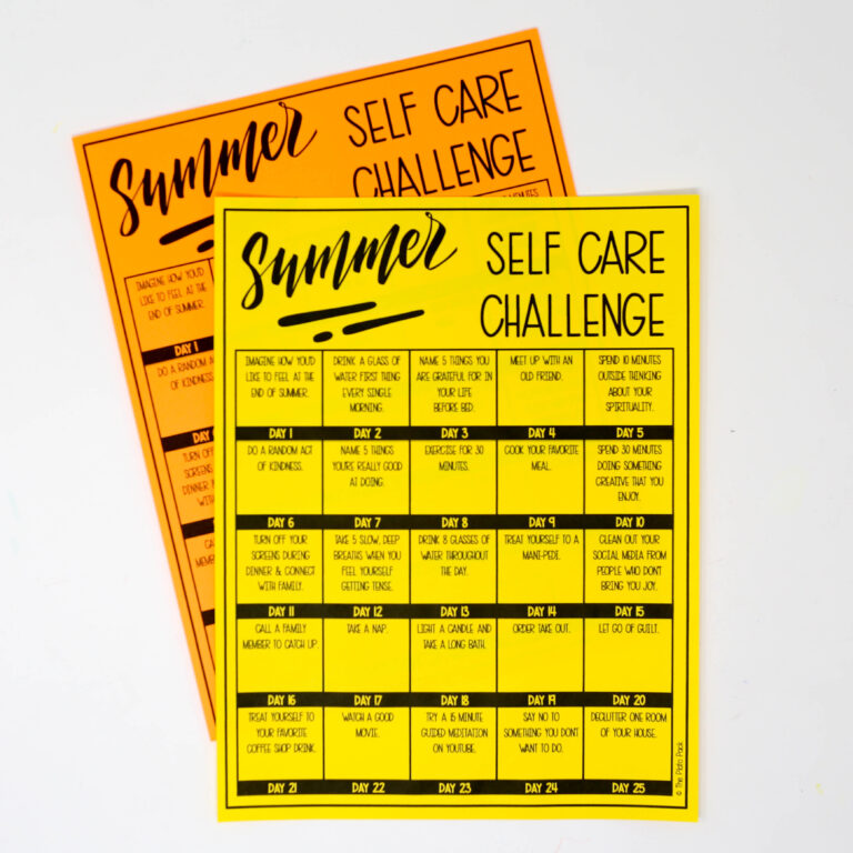 Summer Self Care Challenge
