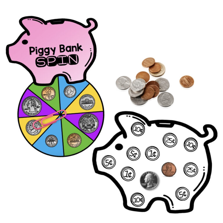 Piggy Bank Spin and Color