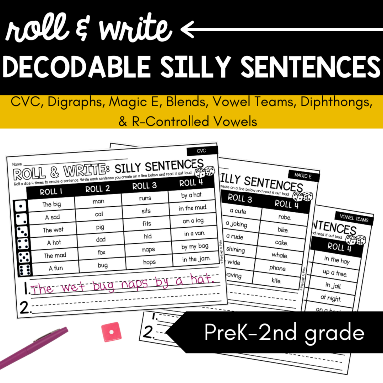 Decodable Silly Sentences