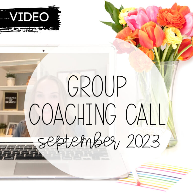 September 2023 Group Coaching Call