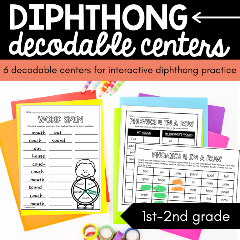Decodable Diphthong Centers