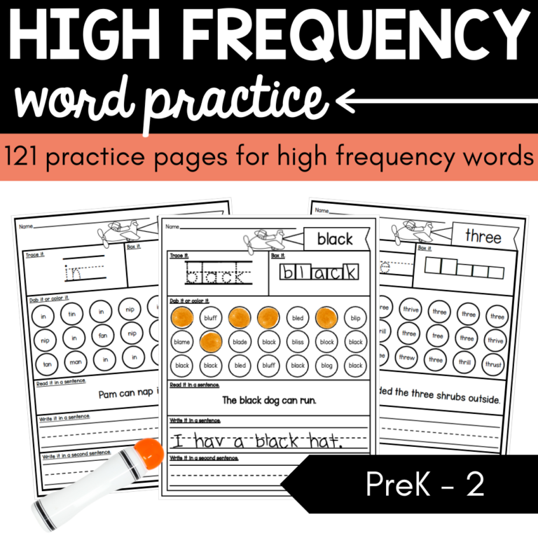 High Frequency Word Practice