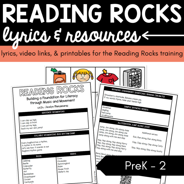 Reading Rocks Lyrics and Resources