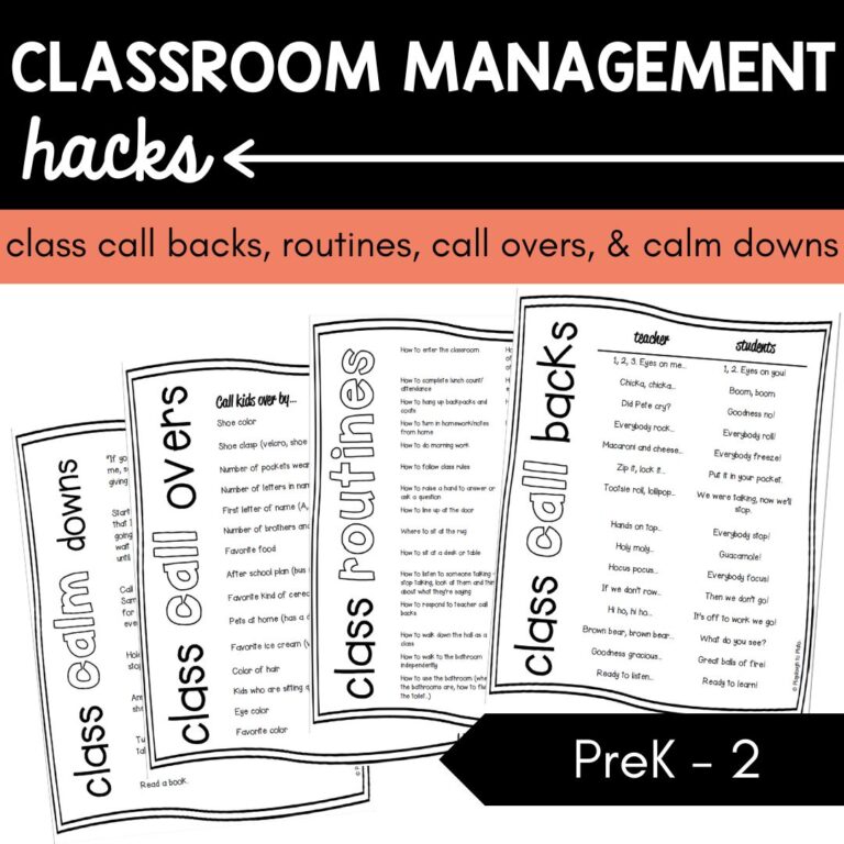Classroom Management Hacks