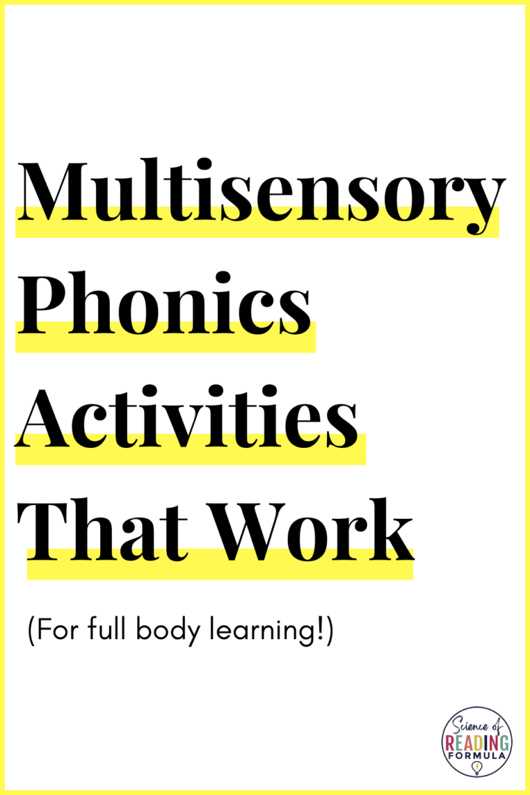 #40: Multisensory Phonics Activities That Work - Science of Reading Formula