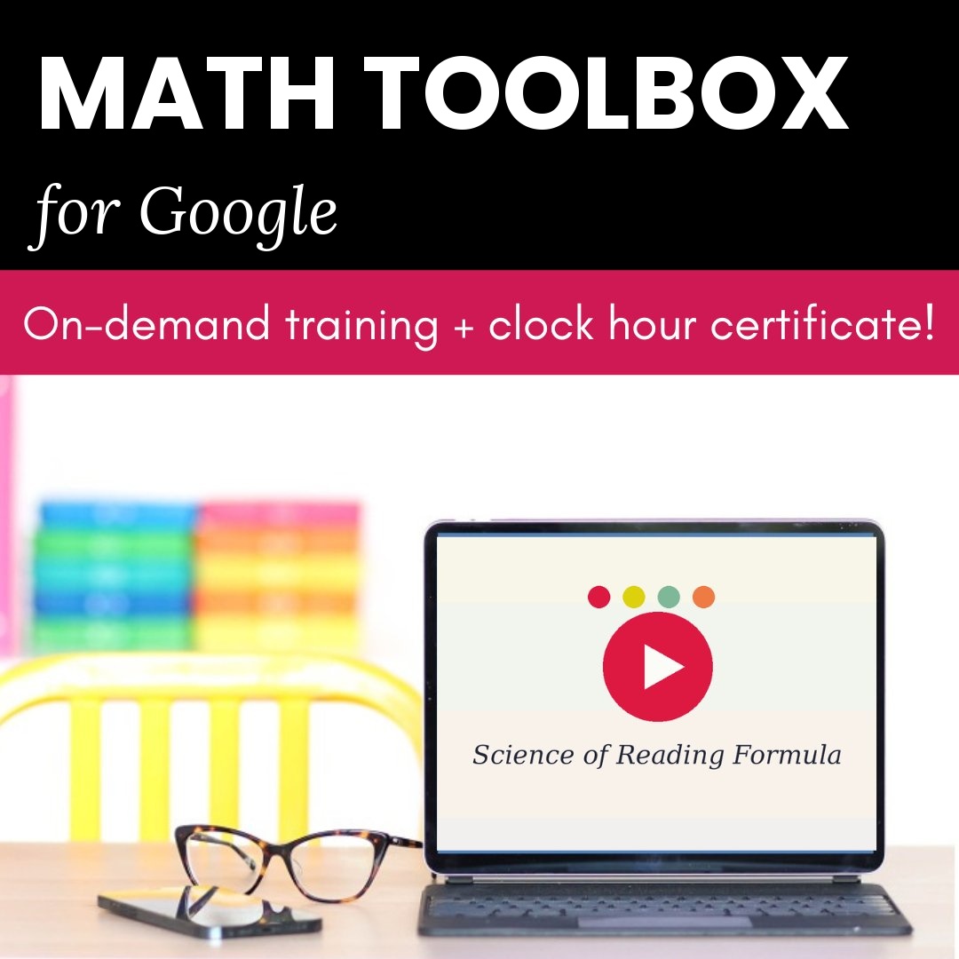 Math Toolbox for Google - Science of Reading Formula