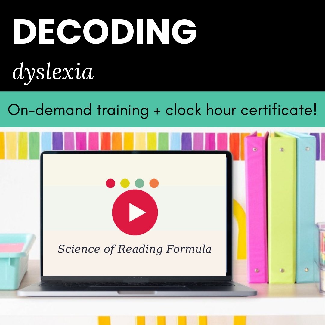 Decoding Dyslexia - Science of Reading Formula