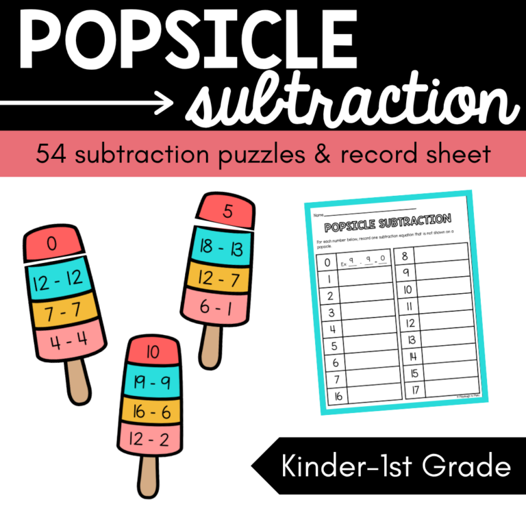 Popsicle Subtraction