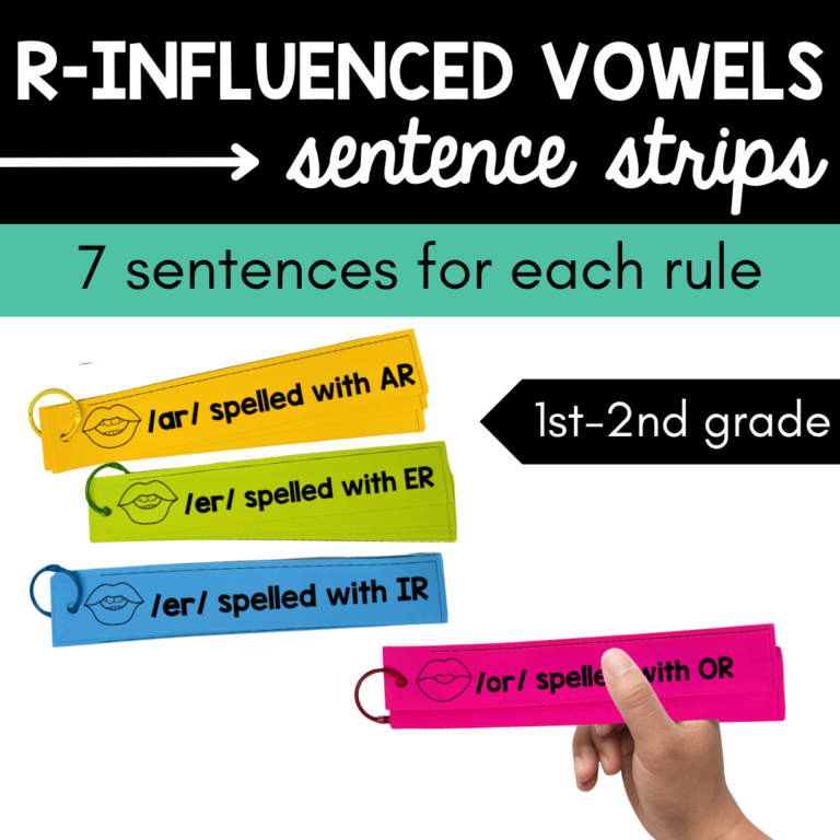 R-Influenced Vowels Sentence Strips