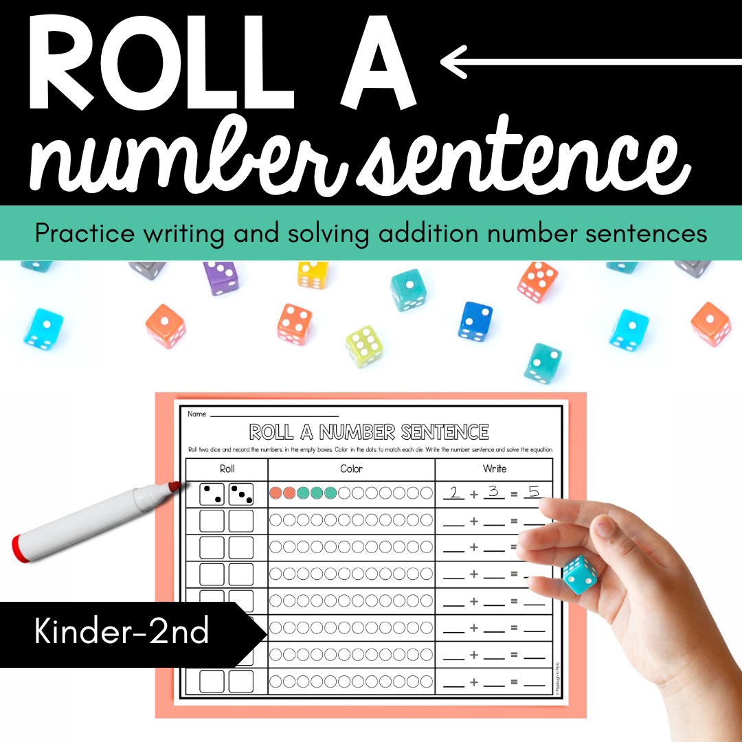 Roll a Number Sentence - Science of Reading Formula