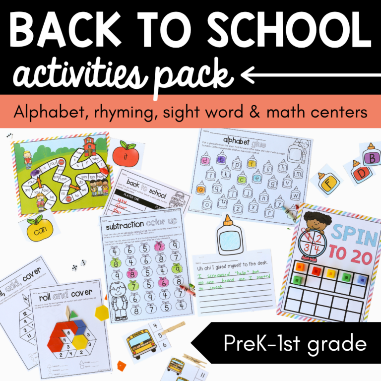 Back to School Activities